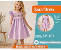 Dress Sewing Pattern for Kids, Dress Pattern, Kids Pattern, Summer Dress Pattern, Beginner Pattern, Sewing Pattern Toddlers, Baby Pattern