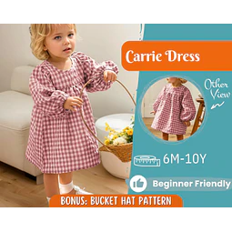 Dress Sewing Pattern for Kids, Dress Pattern, Kids Pattern, Easy PDF Pattern, Beginner Pattern, Sewing Pattern Toddlers, Baby Sewing Pattern