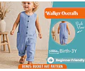 Overalls Sewing Pattern for Kids, Overalls Pattern, Kids Pattern, Jumpsuit Pattern, Beginner Pattern, Sewing Pattern Toddlers, Baby Pattern