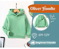 Hoodie Sewing Pattern for Kids, Sweatshirt Pattern, Kids Pattern, PDF Pattern, Beginner Pattern, Sewing Pattern Toddlers, Boy Hoodie Pattern