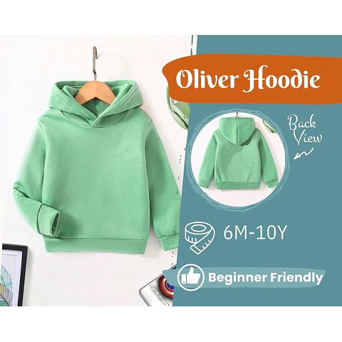 Hoodie Sewing Pattern for Kids, Sweatshirt Pattern, Kids Pattern, PDF Pattern, Beginner Pattern, Sewing Pattern Toddlers, Boy Hoodie Pattern
