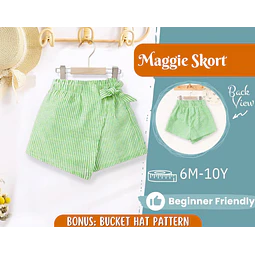 Skort Sewing Pattern for Kids, Skort Pattern, Kids Pattern, PDF Pattern, Beginner Pattern, Sewing Pattern Toddlers, Baby Pattern, Girl Skirt
