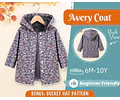Coat Sewing Pattern for Kids, Coat Pattern, Kids Pattern, PDF Pattern, Beginner Pattern, Sewing Pattern Toddlers, Kids Jacket Pattern