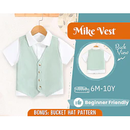 Vest Sewing Pattern for Kids, Kids Vest, Kids Pattern, PDF Pattern, Beginner Pattern, Sewing Pattern Toddlers, Kids Elegant Vest Pattern