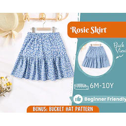 Skirt Sewing Pattern for Kids, Skirt Pattern, Kids Pattern, PDF Pattern, Beginner Pattern, Sewing Pattern Toddlers, Baby Pattern, Girl Skirt
