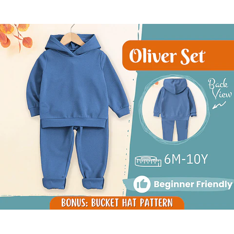 Hoodie and Pants Pattern for Kids, Hoodie Pattern, Kids Pattern, PDF Pattern, Beginner Pattern, Sewing Pattern Toddlers, Pants Pattern