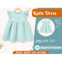 Dress Sewing Pattern for Kids, Dress Pattern, Kids Pattern, Summer Dress Pattern, Beginner Pattern, Sewing Pattern Toddlers, Baby Pattern