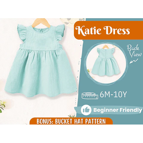Dress Sewing Pattern for Kids, Dress Pattern, Kids Pattern, Summer Dress Pattern, Beginner Pattern, Sewing Pattern Toddlers, Baby Pattern