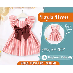 Dress Sewing Pattern for Kids, Dress Pattern, Kids Sewing Pattern, Dress for Girl, Beginner Pattern, Sewing Pattern Toddlers, PDF Pattern