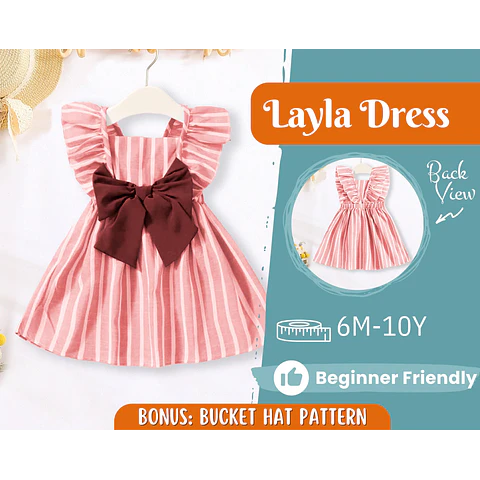 Dress Sewing Pattern for Kids, Dress Pattern, Kids Sewing Pattern, Dress for Girl, Beginner Pattern, Sewing Pattern Toddlers, PDF Pattern