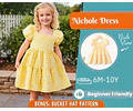 Dress Sewing Pattern for Kids, Dress Pattern, Kids Pattern, Summer Dress Pattern, Beginner Pattern, Sewing Pattern Toddlers, Baby Pattern
