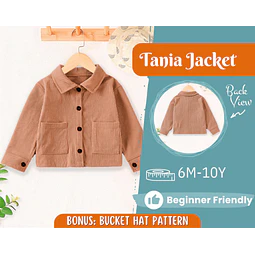 Jacket Sewing Pattern for Kids, Jacket Pattern, Kids Sewing Pattern, PDF Pattern, Beginner Pattern, Sewing Pattern Toddlers, Kids Pattern