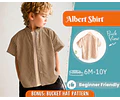 Shirt Sewing Pattern for Kids, Boy's Shirt Pattern, Kids Pattern, PDF Pattern, Beginner Pattern, Sewing Pattern Toddlers, Kids Shirt Pattern