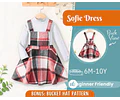 Dress Sewing Pattern for Kids, Dress Pattern, Kids Pattern, Overall Dress Pattern, Beginner Pattern, Sewing Pattern Toddlers, Baby Pattern