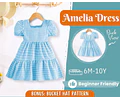 Dress Sewing Pattern for Kids, Dress Pattern, Kids Pattern, Summer Dress Pattern, Beginner Pattern, Sewing Pattern Toddlers, Baby Pattern