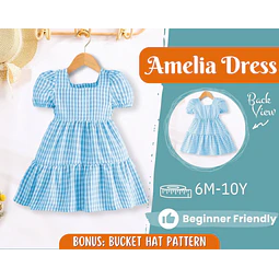 Dress Sewing Pattern for Kids, Dress Pattern, Kids Pattern, Summer Dress Pattern, Beginner Pattern, Sewing Pattern Toddlers, Baby Pattern