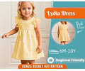 Dress Sewing Pattern for Kids, Dress Pattern, Kids Pattern, Summer Dress Pattern, Beginner Pattern, Sewing Pattern Toddlers, Baby Pattern