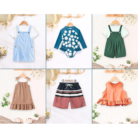 Kids Sewing Patterns Bundle, Sewing Patterns, Kids Patterns, Summer Patterns, Children Pattern, Easy Pattern, Beginner Pattern, PDF Pattern