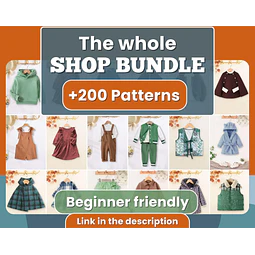 Kids Sewing Patterns Bundle, Sewing Patterns, Kids Patterns, Summer Patterns, Children Pattern, Easy Pattern, Beginner Pattern, PDF Pattern