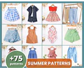 Kids Sewing Patterns Bundle, Sewing Patterns, Kids Patterns, Summer Patterns, Children Pattern, Easy Pattern, Beginner Pattern, PDF Pattern