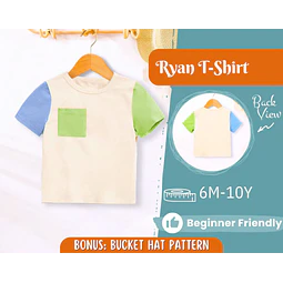 T-Shirt Sewing Pattern for Kids, Boy's T-Shirt Pattern, Kids Pattern, PDF Pattern, Beginner Pattern, Sewing Pattern Toddlers, Shirt Pattern