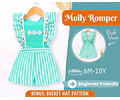 Romper Sewing Pattern for Kids, Romper Pattern, Kids Pattern, Overall Pattern, Beginner Pattern, Sewing Pattern Toddlers, Baby Pattern
