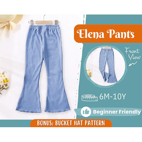 Pants Sewing Pattern for Kids, Pants Pattern, Kids Sewing Pattern, Baby Sewing Pattern, Beginner Pattern, Sewing Pattern Toddlers