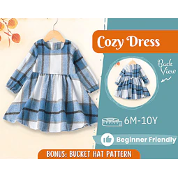 Dress Sewing Pattern for Kids, Dress Pattern, Kids Pattern, Easy PDF Pattern, Beginner Pattern, Sewing Pattern Toddlers, Baby Sewing Pattern