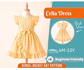 Dress Sewing Pattern for Kids, Dress Pattern, Kids Pattern, Girl Dress Pattern, Beginner Pattern, Sewing Pattern Toddlers, PDF Pattern