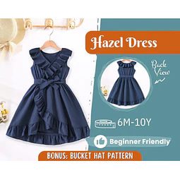 Dress Sewing Pattern for Kids, Dress Pattern, Kids Pattern, Girl Dress Pattern, Beginner Pattern, Sewing Pattern Toddlers, PDF Pattern