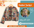 Jacket Sewing Pattern for Kids, Jacket Pattern, Kids Pattern, PDF Pattern, Beginner Pattern, Sewing Pattern Toddlers, Kids Quilted Jacket