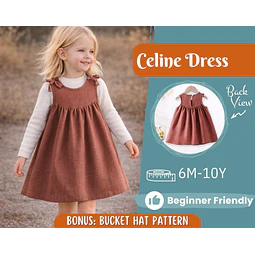Dress Sewing Pattern for Kids, Dress Pattern, Kids Pattern, Summer Dress Pattern, Beginner Pattern, Sewing Pattern Toddlers, Baby Pattern