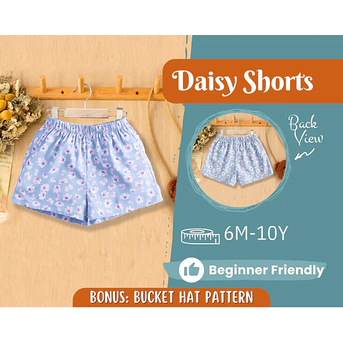 Shorts Sewing Pattern for Kids, Shorts Pattern, Kids Pattern, PDF Pattern, Beginner Pattern, Sewing Pattern Toddlers, Baby Sewing Pattern