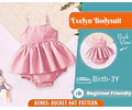Baby Dress Sewing Pattern for Kids, Body Pattern, Kids Pattern, Dress Pattern, Beginner Pattern, Sewing Pattern Toddlers, Baby Pattern