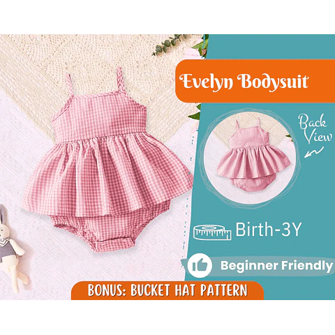 Baby Dress Sewing Pattern for Kids, Body Pattern, Kids Pattern, Dress Pattern, Beginner Pattern, Sewing Pattern Toddlers, Baby Pattern