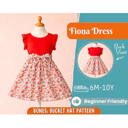 Dress Sewing Pattern for Kids, Dress Pattern, Kids Pattern, Summer Dress Pattern, Beginner Pattern, Sewing Pattern Toddlers, Baby Pattern