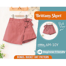 Skort Sewing Pattern for Kids, Skort Pattern, Kids Pattern, PDF Pattern, Beginner Pattern, Sewing Pattern Toddlers, Baby Pattern, Girl Skirt