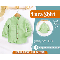 Shirt Sewing Pattern for Kids, Boy's Shirt Pattern, Kids Pattern, PDF Pattern, Beginner Pattern, Sewing Pattern Toddlers, Kids Shirt Pattern