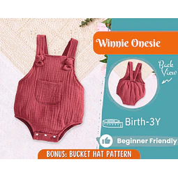 Bodysuit Sewing Pattern for Kids, Onesie Pattern with Snaps, Kids Pattern, Beginner Pattern, Baby Sewing Pattern, Baby Dungaree Pattern
