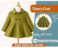 Coat Sewing Pattern for Kids, Girl Coat Pattern, Kids Pattern, PDF Pattern, Beginner Pattern, Sewing Pattern Toddlers, Kids Jacket Pattern