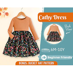 Dress Sewing Pattern for Kids, Dress Pattern, Kids Pattern, PDF Pattern, Beginner Pattern, Sewing Pattern Toddlers, Kids Sewing Pattern