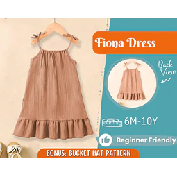 Dress Sewing Pattern for Kids, Dress Pattern, Kids Pattern, Summer Dress Pattern, Beginner Pattern, Sewing Pattern Toddlers, Baby Pattern