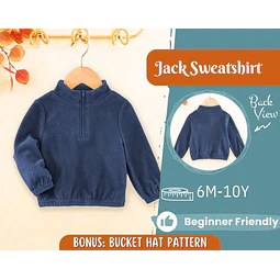Sweatshirt Sewing Pattern for Kids, Easy Pattern, Kids Sewing Pattern, PDF Pattern, Beginner Pattern, Sewing Pattern Toddlers, Kids Pattern