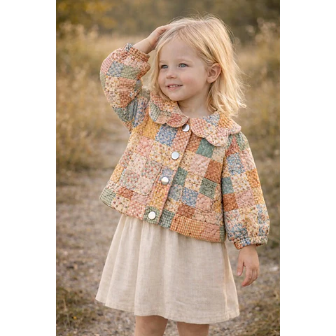 Quilted Jacket Sewing Pattern for Kids, Jacket Pattern, Kids Pattern, PDF Pattern, Beginner Pattern, Sewing Pattern Toddlers, Coat Pattern