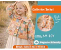 Quilted Jacket Sewing Pattern for Kids, Jacket Pattern, Kids Pattern, PDF Pattern, Beginner Pattern, Sewing Pattern Toddlers, Coat Pattern