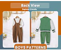Sewing Patterns for Boys, Sewing Patterns, Kids Patterns, Top Pattern, Boys Pattern, Baby Patterns, Beginner Kids Pattern, Beginner Patterns