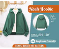 Hoodie Sewing Pattern for Kids, Sweatshirt Pattern, Kids Pattern, PDF Pattern, Beginner Pattern, Sewing Pattern Toddlers, Boy Hoodie Pattern