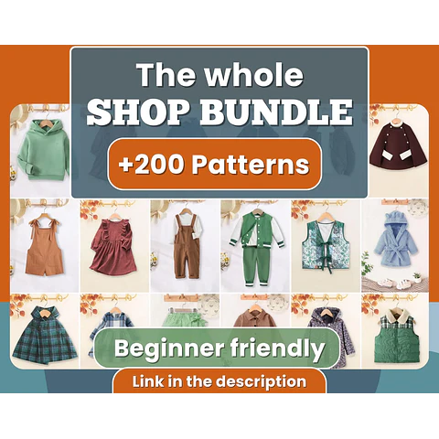 Create your Bundle, Sewing Patterns, Sewing Patterns for Kids PDF, Kids Sewing pattern PDF, Patterns Sewing, Kids Sewing Patterns