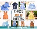 Create your Bundle, Sewing Patterns, Sewing Patterns for Kids PDF, Kids Sewing pattern PDF, Patterns Sewing, Kids Sewing Patterns