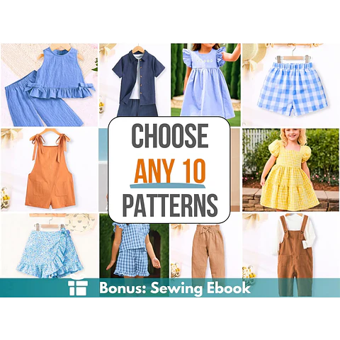 Create your Bundle, Sewing Patterns, Sewing Patterns for Kids PDF, Kids Sewing pattern PDF, Patterns Sewing, Kids Sewing Patterns